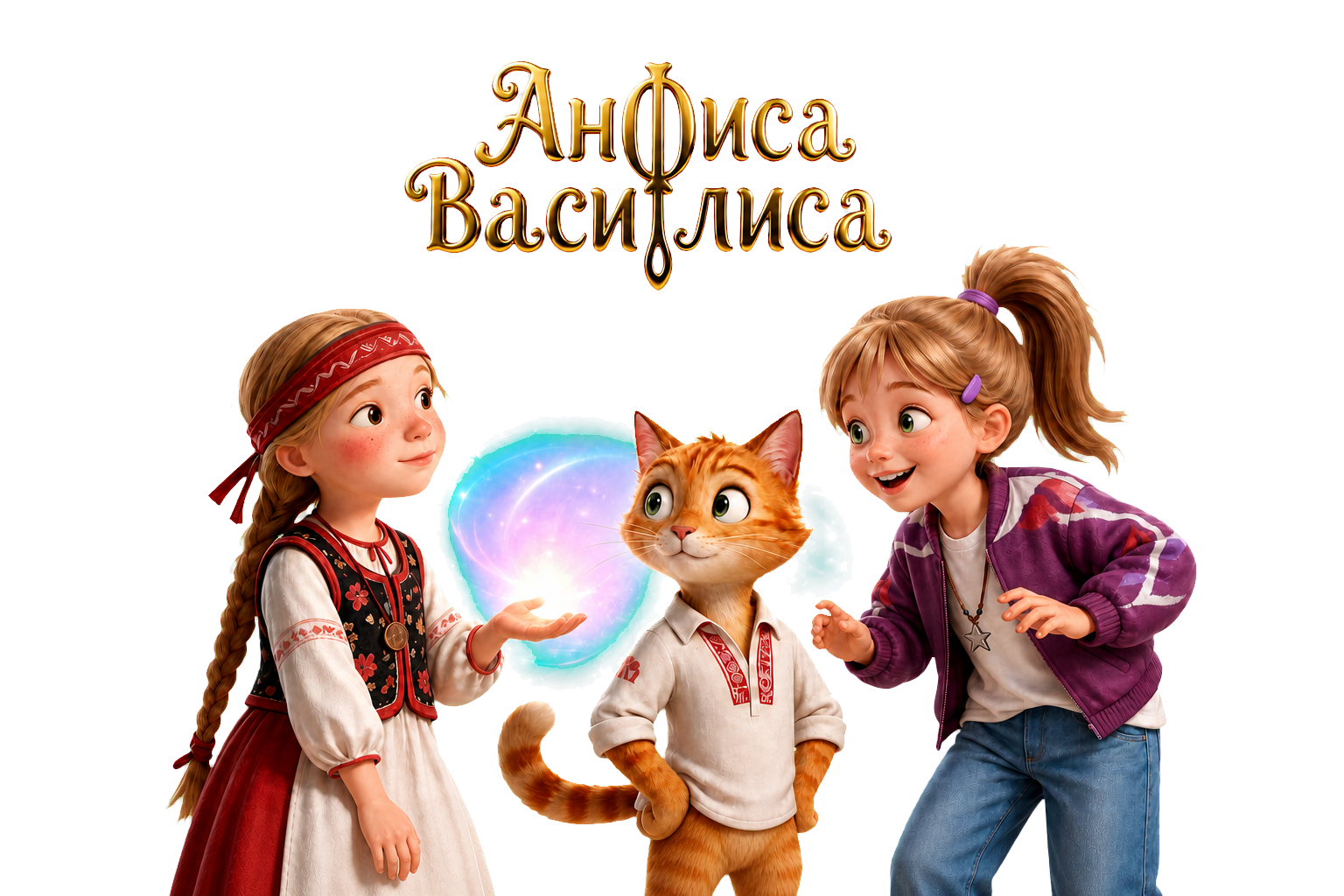 Герои мультсериала «Анфиса-Василиса»